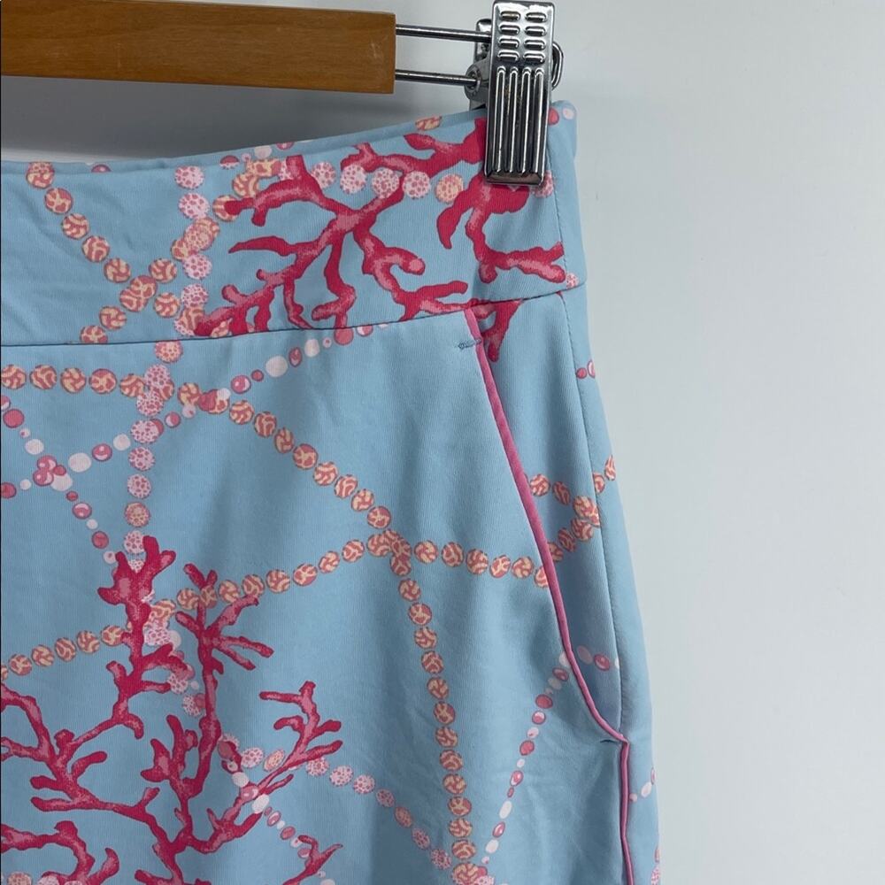 J. McLaughlin coral print athletic athleisure pull on golf tennis skort sz XS - Picture 2 of 7